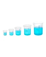 Supertek Polypropylene Beakers Set, 5 Piece