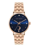 Ted Baker Women's Phylipa Moon Rose Gold-Tone Stainless Steel Bracelet Watch 37mm - Rose Gold