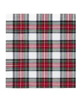 Elrene Christmas Classic Holiday Plaid 8 Piece Napkin Set, 17" x 17"