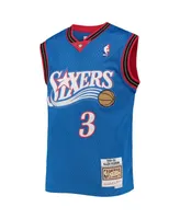 Big Boys Mitchell & Ness Allen Iverson Royal Philadelphia 76ers 1999-00 Hardwood Classics Swingman Jersey