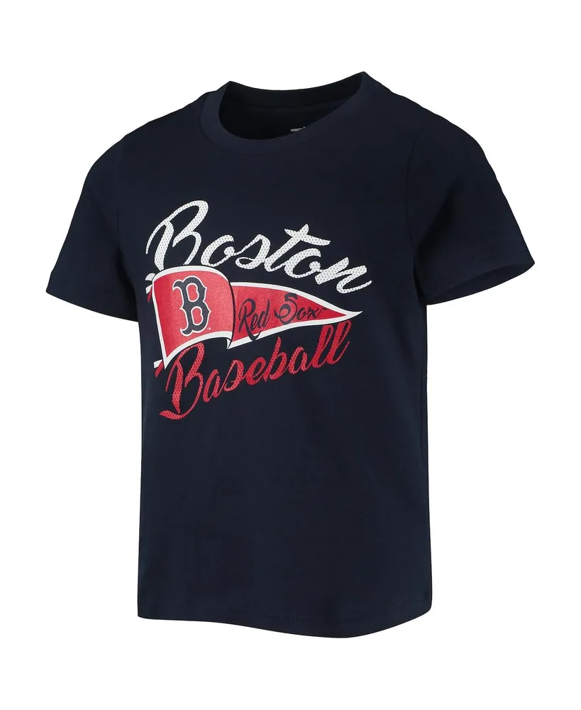 Big Girls Navy Boston Red Sox Team Fly The Flag T-shirt