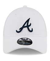 Men's New Era White Atlanta Braves League Ii 9FORTY Adjustable Hat