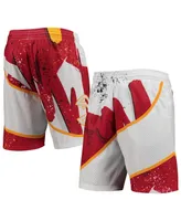 Men's Mitchell & Ness White Atlanta Hawks Hardwood Classics 1986 Hyper Hoops Swingman Shorts