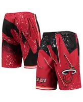 Men's Mitchell & Ness Red Miami Heat Hardwood Classics 1996 Hyper Hoops Swingman Shorts