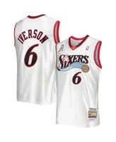 Men's Mitchell & Ness Allen Iverson White Eastern Conference Hardwood Classics 2002 Nba All-Star Game Authentic Jersey