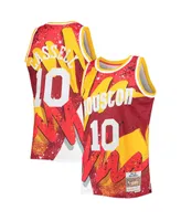 Men's Mitchell & Ness Sam Cassell Red Houston Rockets Hardwood Classics 1993-94 Hyper Hoops Swingman Jersey