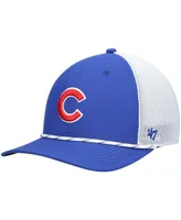 Men's '47 Royal and White Chicago Cubs Burden Trucker Snapback Hat