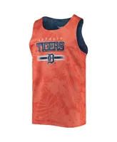 Men's Foco Navy Detroit Tigers Floral Reversible Mesh Tank Top