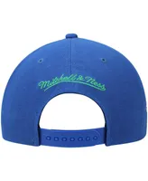 Men's Mitchell & Ness Blue Minnesota Timberwolves Hardwood Classics Snapback Hat