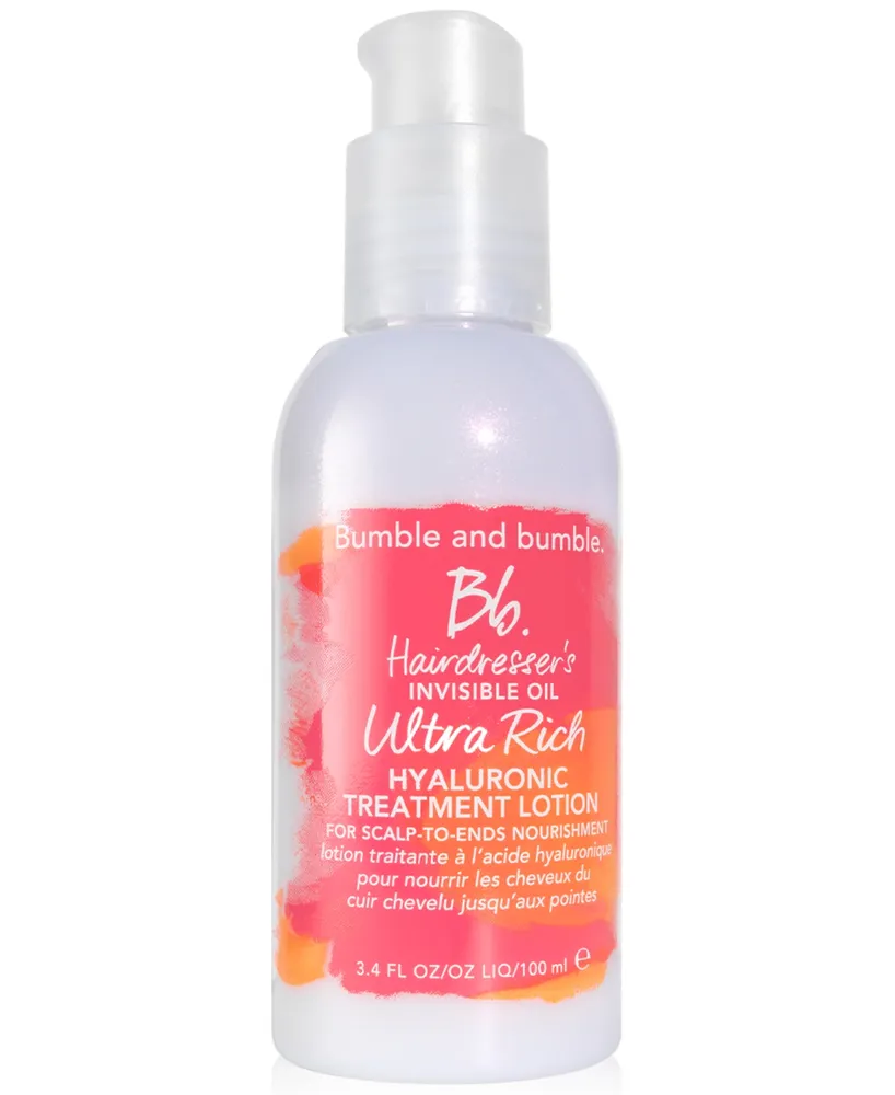 Bumble and Bumble Hairdresser's Invisible Oil Ultra Rich Hyaluronic Treatment Lotion, 3.4 oz.