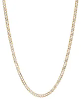 Double-Sided Cuban Link 20" Chain Necklace (4.5mm) in 10k Two-Tone Gold - Two