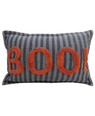 Vibhsa Halloween Boo Decorative Throw Pillow, 24" x 14"