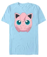 Men's Pokemon Jigglypuff Filled Face Short Sleeve T-shirt