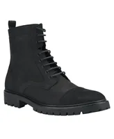 Calvin Klein Men's Lorenzo Lace Up Boots with a Leather Upper