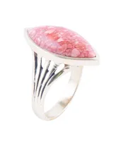 Barse Sunset Bronze and Genuine Orange Sponge Coral Ring