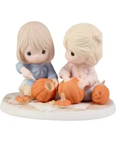 Precious Moments 221021 I'll Always Carve Out Time for You Bisque Porcelain Figurine