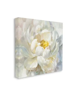 Stupell Industries Delicate Flower Petals Soft White Yellow Painting Art, 30" x 30" - Multi