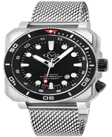 Gevril Men's Xo Submarine Swiss Automatic Silver-Tone Stainless Steel Bracelet Watch 44mm - Silver