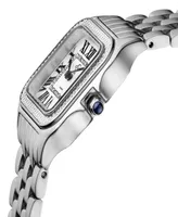 Gevril Women's Milan Swiss Quartz Silver-Tone Stainless Steel Bracelet Watch 27.5mm