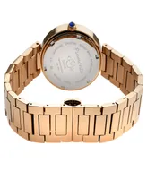 Gevril Women's Piemonte Swiss Quartz Rose Stainless Steel Bracelet Watch 36mm