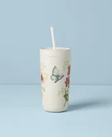 Butterfly Meadow Tumbler with Straw