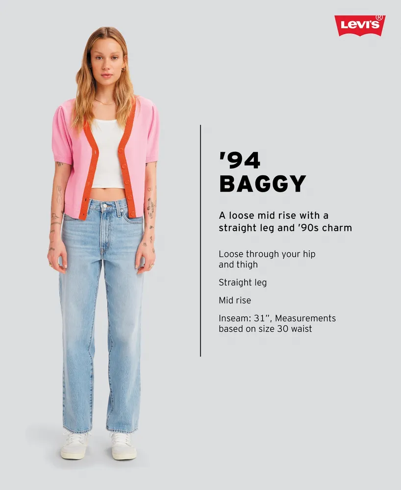 Levi's Women's Mid Rise Cotton 94 Baggy Jeans