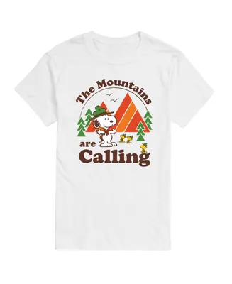 Men's Peanuts Mountains Calling T-shirt