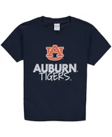 Big Boys Navy Auburn Tigers Crew Neck T-shirt