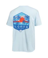 Men's Light Blue Florida Gators Landscape Shield Comfort Colors T-shirt