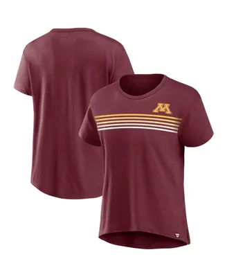 Women's Fanatics Maroon Minnesota Golden Gophers Tie Breaker T-shirt