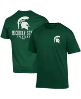 Men's Champion Green Michigan State Spartans Stack 2-Hit T-shirt