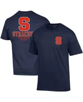 Men's Champion Navy Syracuse Orange Stack 2-Hit T-shirt