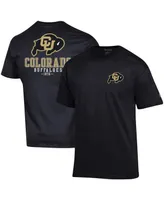 Men's Champion Black Colorado Buffaloes Stack 2-Hit T-shirt