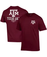 Men's Champion Maroon Texas A&M Aggies Stack 2-Hit T-shirt