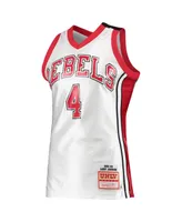 Men's Mitchell & Ness Larry Johnson White Unlv Rebels 1989-90 Authentic Throwback Jersey