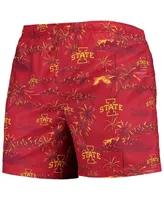 Men's Foco Cardinal Iowa State Cyclones Island Palm Swim Trunks