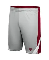 Men's Colosseum Maroon and Gray Texas A&M Aggies Am I Wrong Reversible Shorts