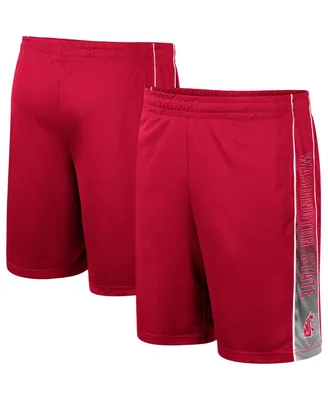 Men's Colosseum Crimson Washington State Cougars Lazarus Shorts