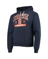 Men's League Collegiate Wear Navy Syracuse Orange Volume Up Essential Fleece Pullover Hoodie