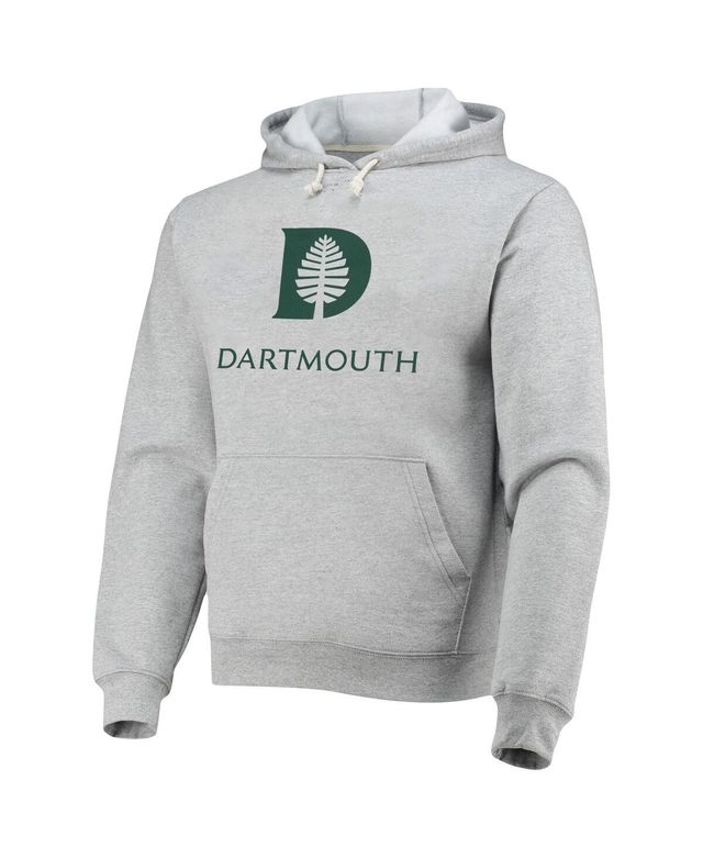 Men's League Collegiate Wear Heathered Gray Dartmouth Big Green Seal Neuvo Essential Fleece Pullover Hoodie