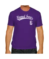 Men's Original Retro Brand Andrew Cashner Purple Tcu Horned Frogs Ncaa Baseball T-shirt