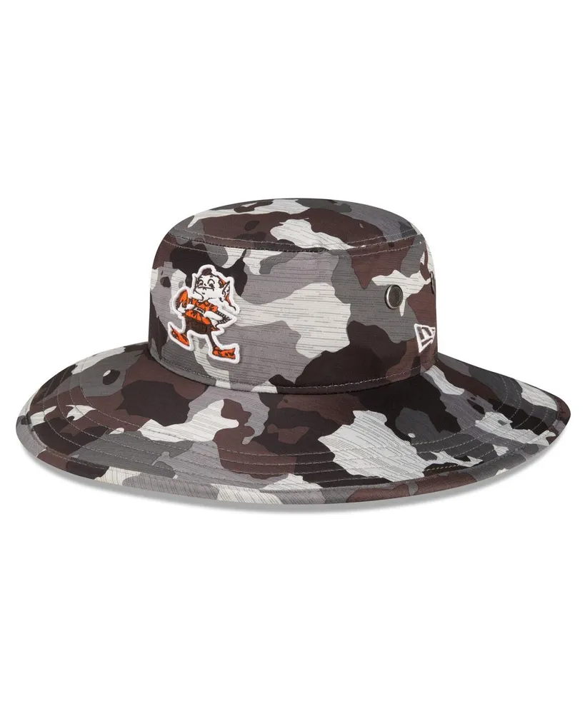Cleveland Browns New Era 2023 NFL Training Camp Throwback Panama Bucket Hat  - White