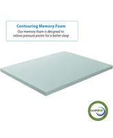 Nestl Gel Infused Mattress Topper Ventilated Design Memory Foam 3" Mattress Pad