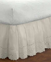 Fresh Ideas Ruffled Eyelet 14" Drop Bed Skirt