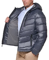 Club Room Men's Chevron Quilted Hooded Puffer Jacket, Created for Macy's