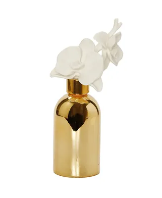 Cap and Flower with Bottle Diffuser - Gold