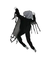 Creepy Climbing Dead Zombie Halloween Window Decor, 5'