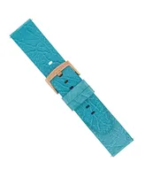 WITHit Light Blue Premium Croco Leather Band Compatible with the Fitbit Versa and Fitbit Versa 2