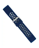 WITHit Navy and Grey Silicone Sport Band designed for Fitbit Charge 3 & 4