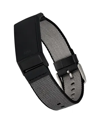 WITHit Black Premium Woven Nylon Band Compatible with the Fitbit Charge 3 and 4